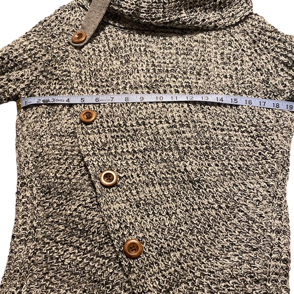 amber millet Miranda Turtle Cowl Neck Sweater Heather Gray, NWOT, Med, $27 - Picture 2 of 9